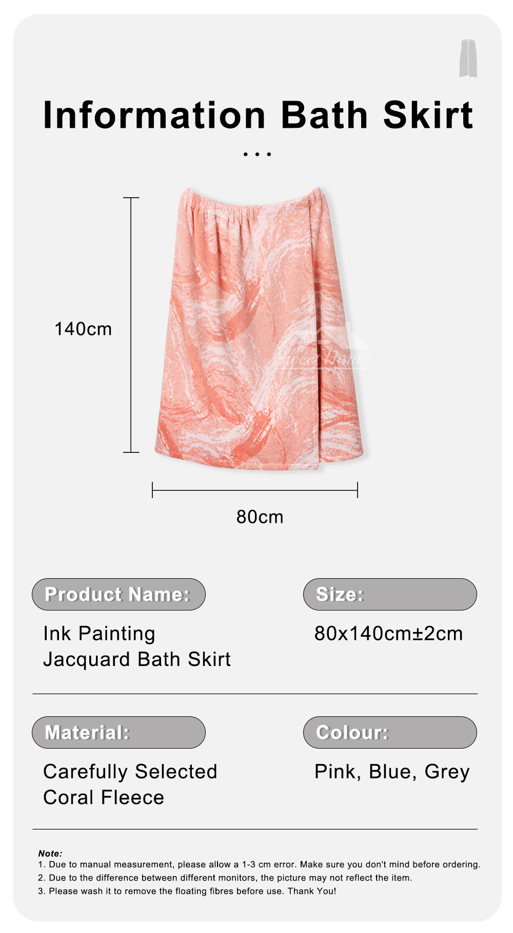 Ink Painting Jacquard Hair Drying Cap-12